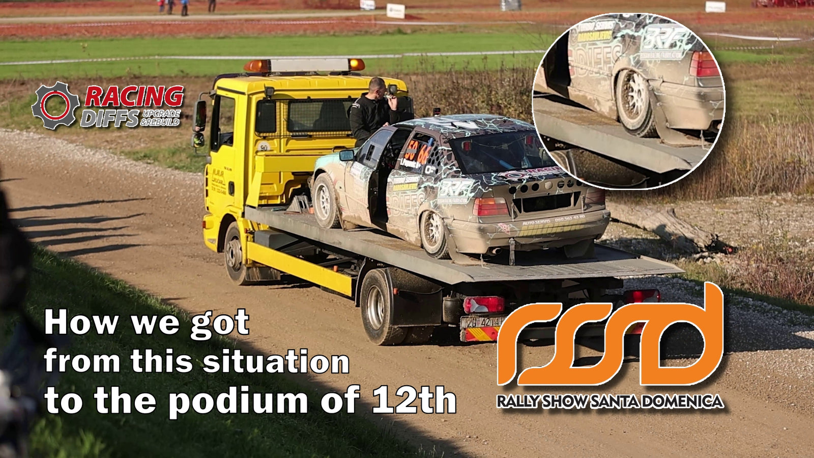 BMW E36 on Gravel rally | RacingDiffs crew on Santa Domenica