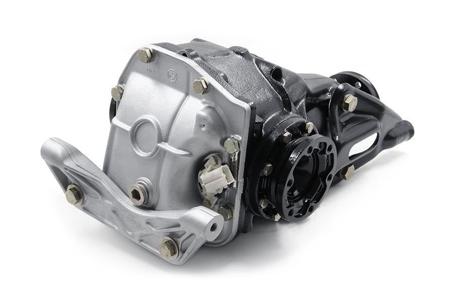 Rear angled view of BMW E32 E34 210mm ready-to-install clutch-type limited slip differential professionally rebuilt by RacingDiffs